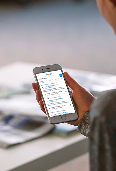 Criação e gestão de campanhas inteligentes com Google Ads.