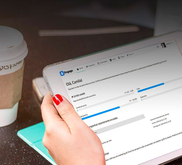 Newsletter, campanhas integradas, automações e mais. Experimente por 7 dias.